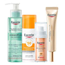Eucerin Kit - Protetor Solar Facial + Sérum Anti-idade + Gel de Limpeza + Creme de Olhos Kit